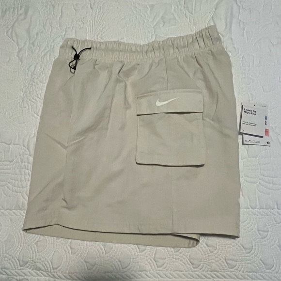 Nike Women's Beige Athletic Shorts - Picture 2 of 4